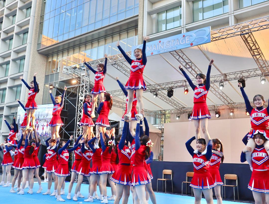 Keio University Cheerleaders UNICORNS at 10th Anniversary Honolulu Rainbow EKIDEN!